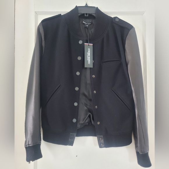 Etienne Marcel mixed media Bomber Jacket (XS) - Picture 1 of 3